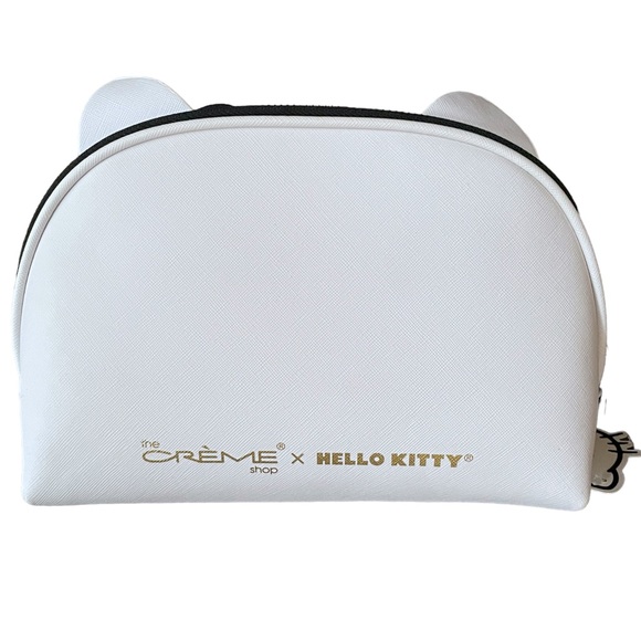 The Creme Shop x Sanrio Hello Kitty Travel Makeup Cosmetic Bag NWT Red Bow - Picture 6 of 6